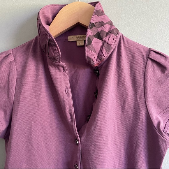 BURBERRY brit novacheck collared polo - Picture 5 of 9